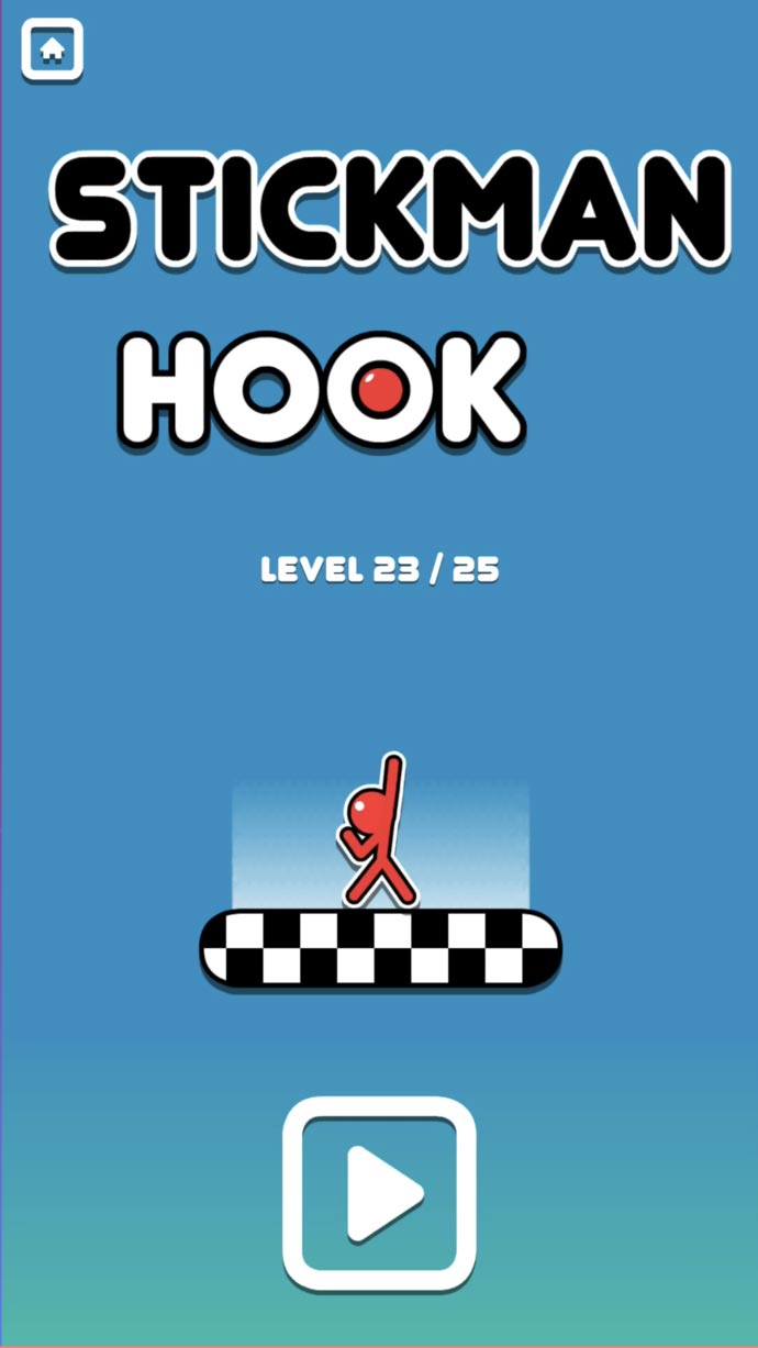 Stickman Hook @poki.com from Level One to Fifty 